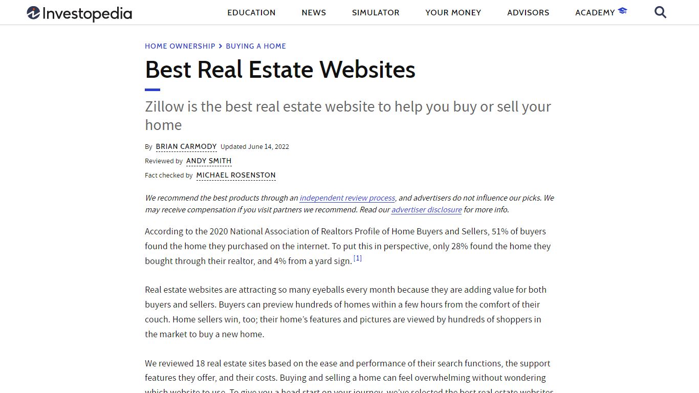 The 7 Best Real Estate Websites of 2022 - Investopedia